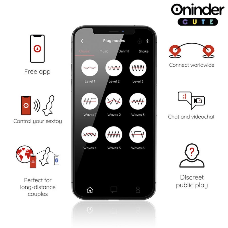 ONINDER CUTE LOVE BUTT VIBRADOR PLUG ANAL DILATADOR APP MUNDIAL GRATUITA