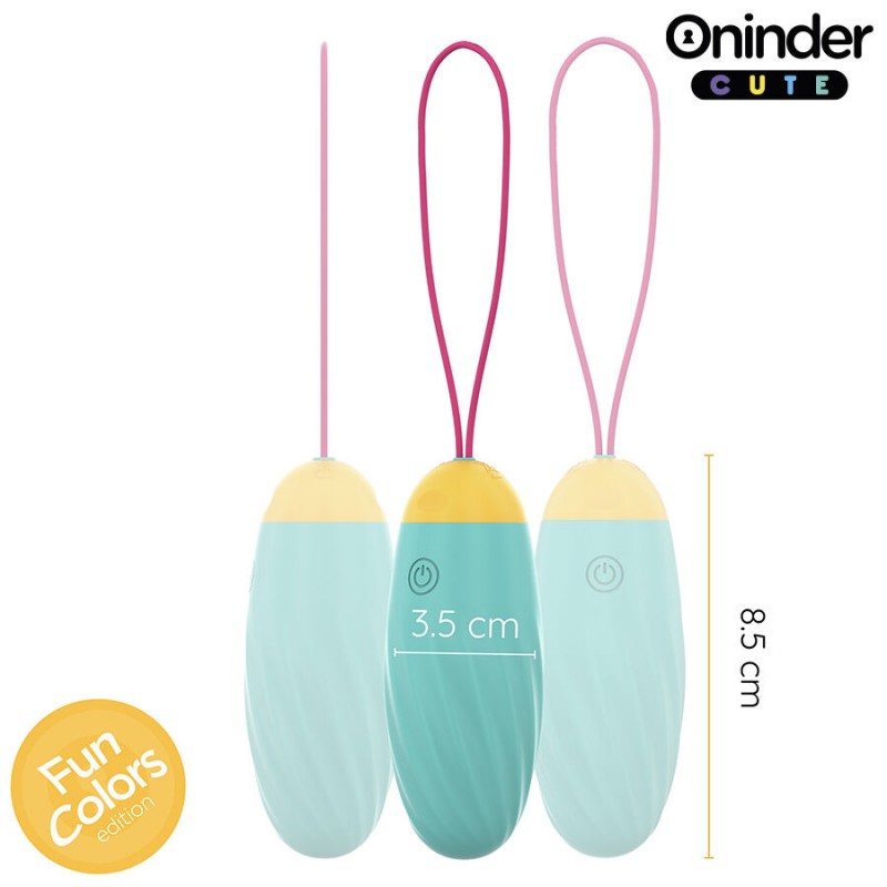 ONINDER CUTE LOVE PLEASURE HUEVO VIBRO GEMAS ROTADORAS SILICONA APP MUNDIAL GRATUITA