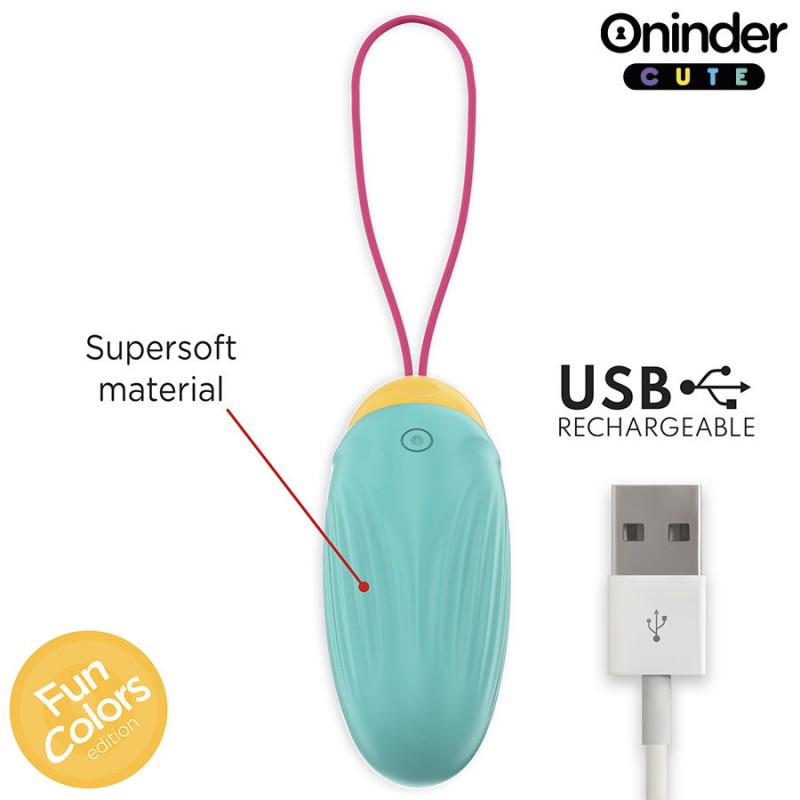 ONINDER CUTE LOVE PLEASURE HUEVO VIBRO GEMAS ROTADORAS SILICONA APP MUNDIAL GRATUITA
