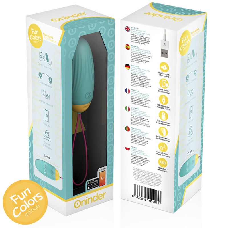 ONINDER CUTE LOVE PLEASURE HUEVO VIBRO GEMAS ROTADORAS SILICONA APP MUNDIAL GRATUITA