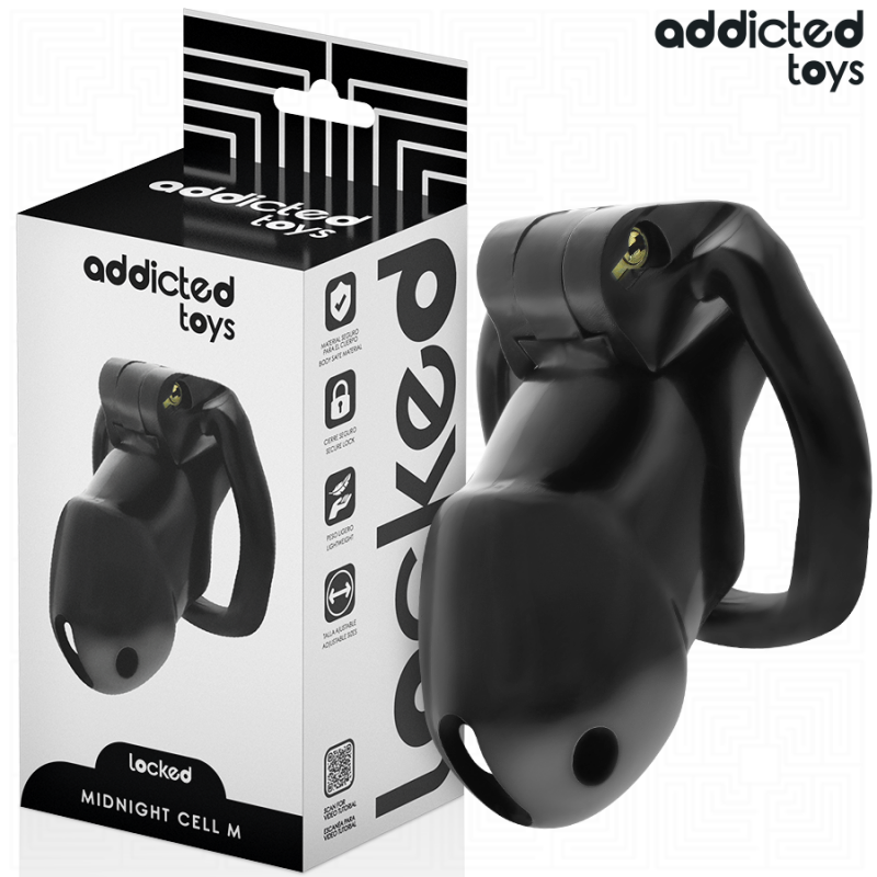 ADDICTED TOYS LOCKED MINDNIGHT CELL JAULA PARA PENE 42 CM TALLA M