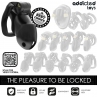 ADDICTED TOYS LOCKED MINDNIGHT CELL JAULA PARA PENE 42 CM TALLA M