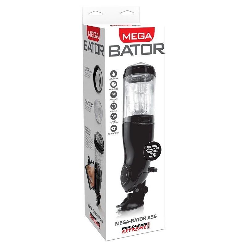 EXTREME TOYZ PDX MEGA BATOR USB MASTURBADOR MASCULINO ANO NEGRO