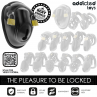 ADDICTED TOYS LOCKED KEYLESS RESTRAINT JAULA PARA PENE 115 CM