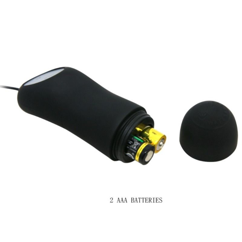 PRETTY LOVE PLUG ANAL SILICONA 12 MODOS VIBRACIaN NEGRO