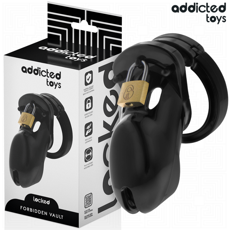 ADDICTED TOYS LOCKED FORBIDDEN VAULT JAULA PARA PENE 10 CM