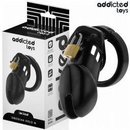 ADDICTED TOYS LOCKED OBSIDIAN HOLD JAULA PARA PENE TALLA M