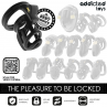 ADDICTED TOYS LOCKED GILDEN CAGE JAULA PARA PENE DE SILICONA 85 CM