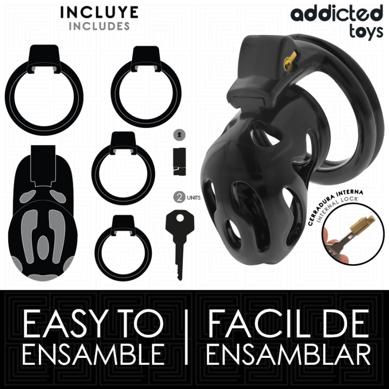 ADDICTED TOYS LOCKED SEALED CRYPT JAULA PARA PENE 8 CM