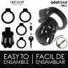 ADDICTED TOYS LOCKED SILENT KEEP JAULA PARA PENE 75 CM