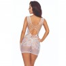 PASSION BS111 BODYSTOCKING ENCAJE BLANCO