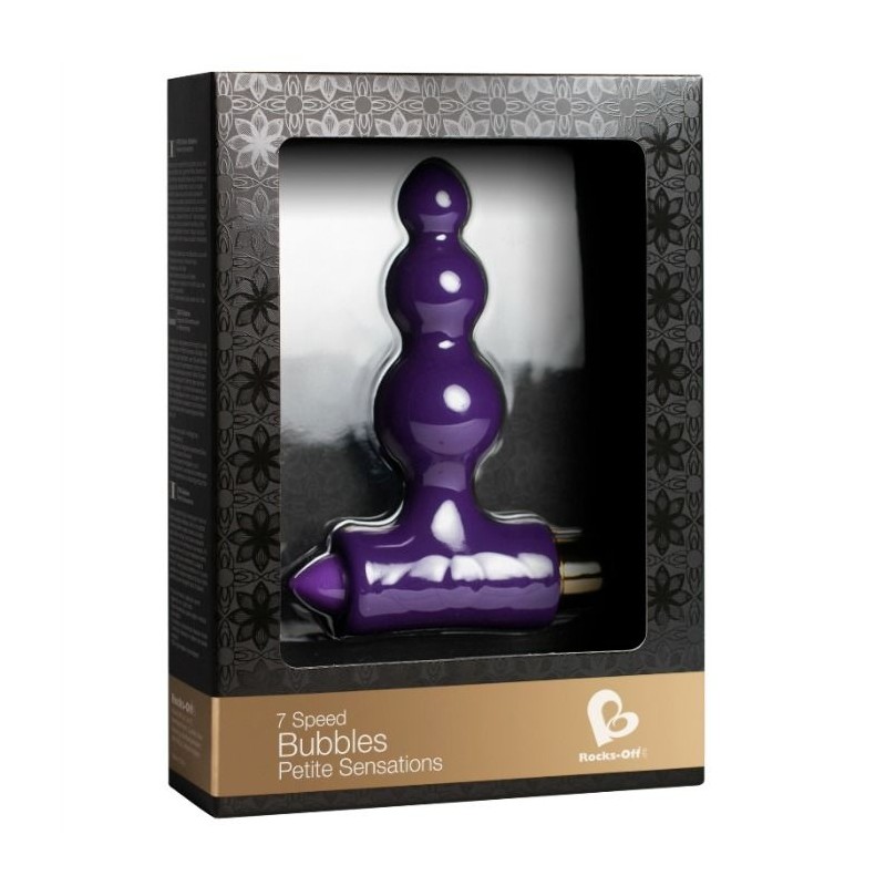 ROCKS OFF ESTIMULADOR ANAL PETITE BUBBLES LILA