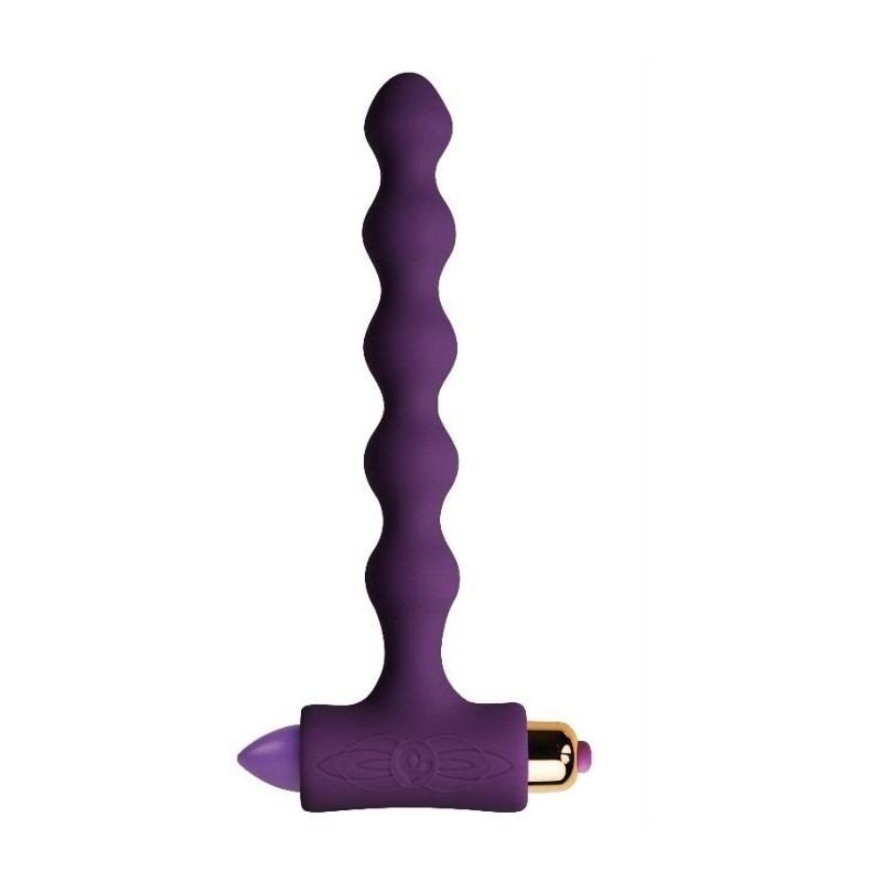 ROCKS OFF PLUG ANAL CON VIBRACIaN Y ONDULACIONES PETITE SENSATIONS PEARLS
