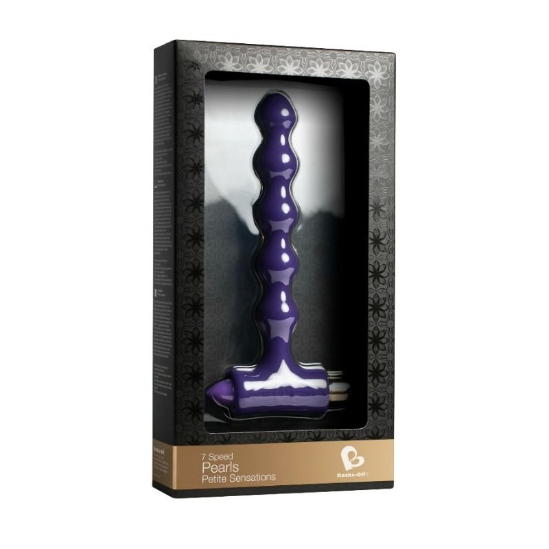 ROCKS OFF PLUG ANAL CON VIBRACIaN Y ONDULACIONES PETITE SENSATIONS PEARLS