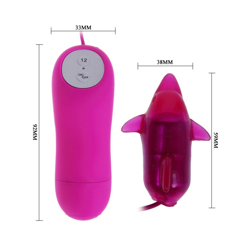 BAILE CUTE SECRET DELFIN VIBRADOR 12V