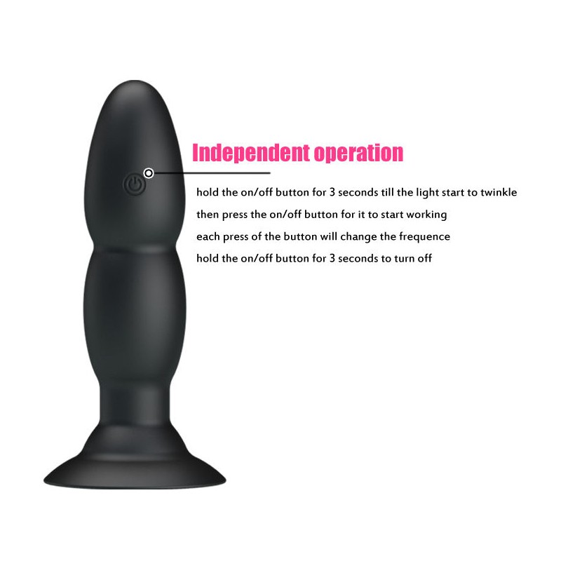 PRETTY LOVE PLUG VIBRADOR Y ROTACIaN POR CONTROL REMOTO