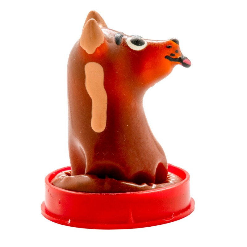 CONDOMERIE PRESERVATIVO DECORATIVO PINTADO A MANO PERRO