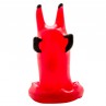 CONDOMERIE PRESERVATIVO DECORATIVO PINTADO A MANO DIABLO ROJO