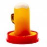 CONDOMERIE PRESERVATIVO DECORATIVO PINTADO A MANO VASO DE CERVEZA