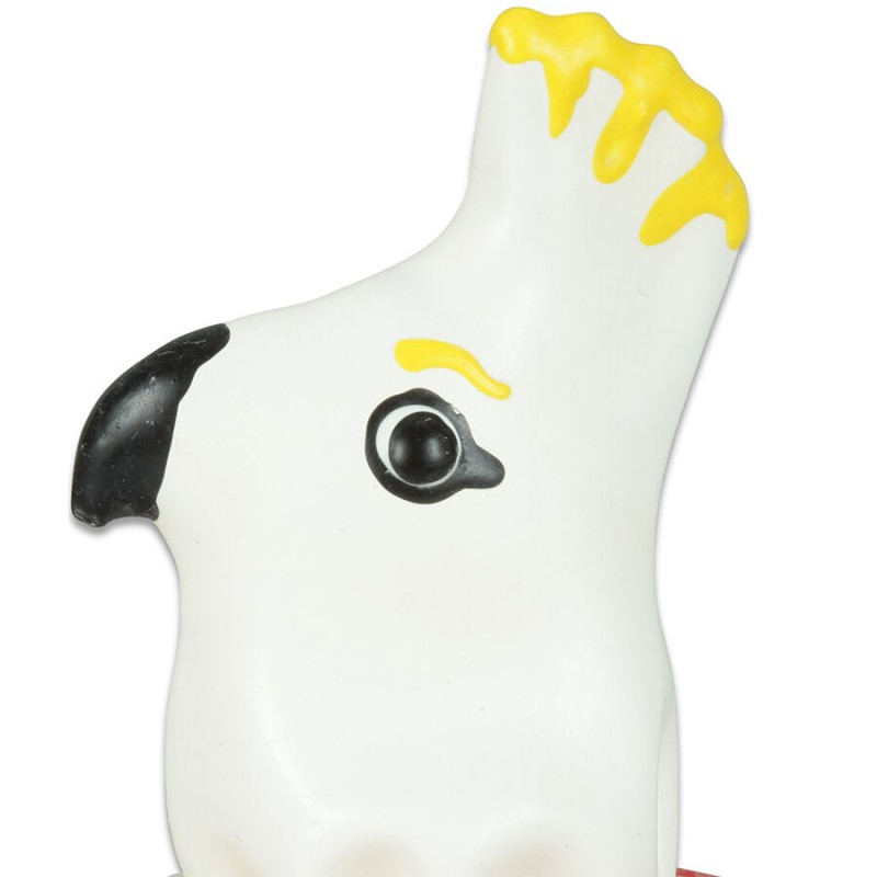 CONDOMERIE PRESERVATIVO DECORATIVO PINTADO A MANO LORO BLANCO