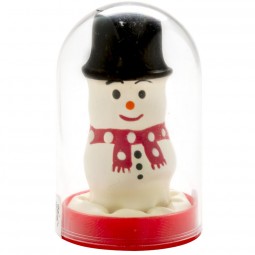 CONDOMERIE PRESERVATIVO DECORATIVO PINTADO A MANO MUaECO DE NIEVE