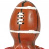 CONDOMERIE PRESERVATIVO DECORATIVO PINTADO A MANO PELOTA DE RUGBY