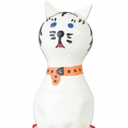 CONDOMERIE PRESERVATIVO DECORATIVO PINTADO A MANO GATO BLANCO