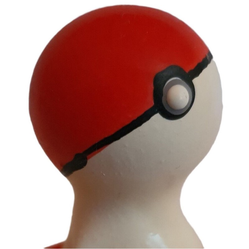 CONDOMERIE PRESERVATIVO DECORATIVO PINTADO A MANO POKEBOLA ROJO BLANCO