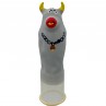 CONDOMERIE PRESERVATIVO DECORATIVO PINTADO A MANO TORO GRIS MODELO XL