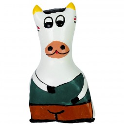 CONDOMERIE PRESERVATIVO DECORATIVO PINTADO A MANO VACA MODELO XL