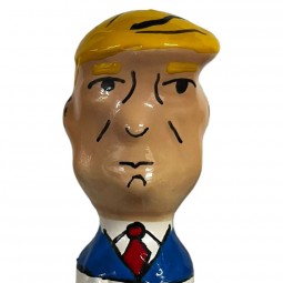 CONDOMERIE PRESERVATIVO DECORATIVO PINTADO A MANO TRUMP GRUaaN XL