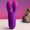 ROCKS OFF GLO GIRL BUNNY VIBRADOR FLEXIBLE MORADO
