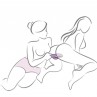 ROCKS OFF GLO GIRL VIBRADOR RABBIT MORADO