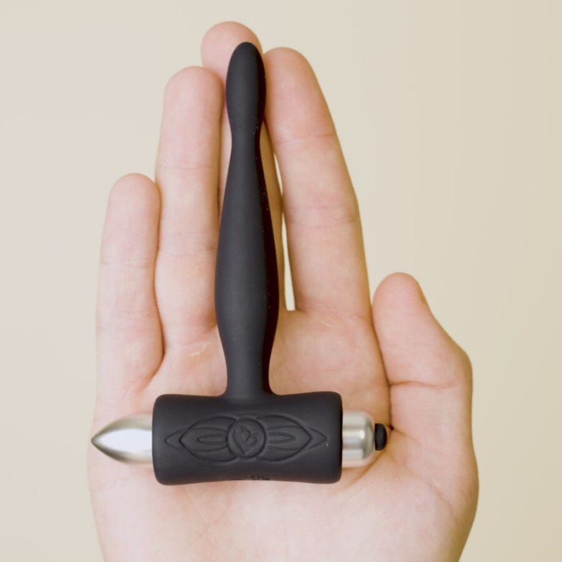 ROCKS OFF PETITE SENSATIONS TEAZER PLUG ANAL VIBRADOR NEGRO