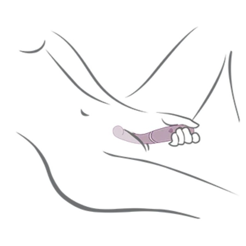 ROCKS OFF GEMINI VIBRADOR DUAL PUNTO G Y ESTIMULADOR CLaTORIS MORADO