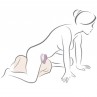 ROCKS OFF GEMINI VIBRADOR DUAL PUNTO G Y ESTIMULADOR CLaTORIS MORADO