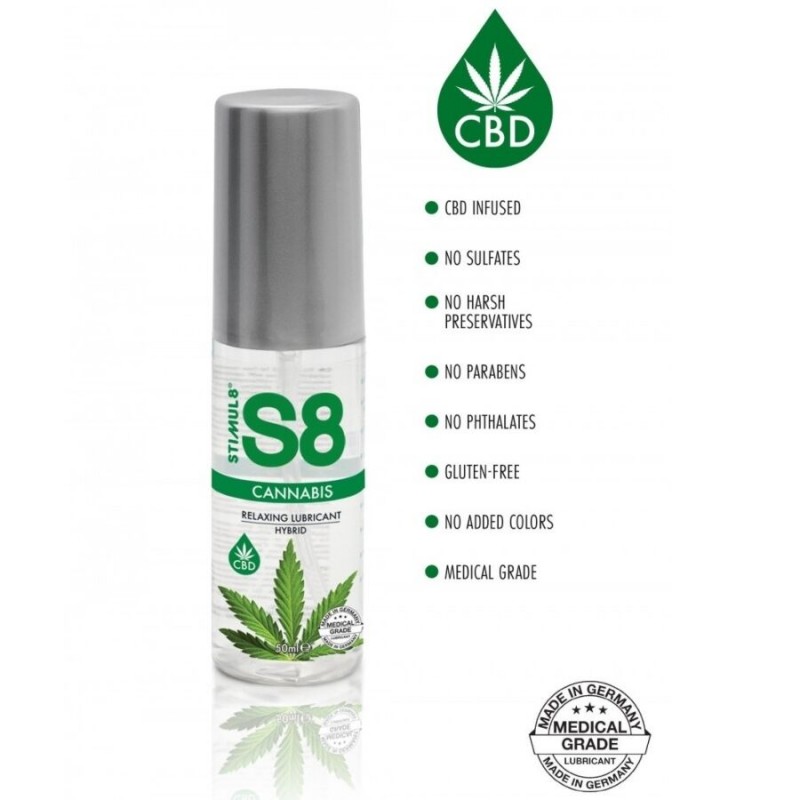 STIMUL8 S8 LUBRICANTE HaBRIDO CANNABIS 50 ML