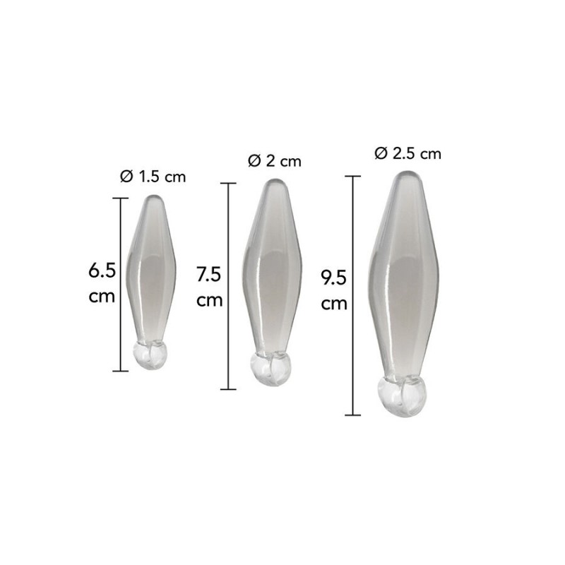 TOYJOY ANAL PLAY RIMMER DE DEDO 3 PIEZAS TRANSPARENTE