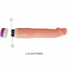 BAILE VIBRADOR REALaSTICO NATURAL 22 CM