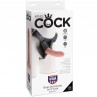 KING COCK HARNESS CON PENE REALaSTICO 1520 CM