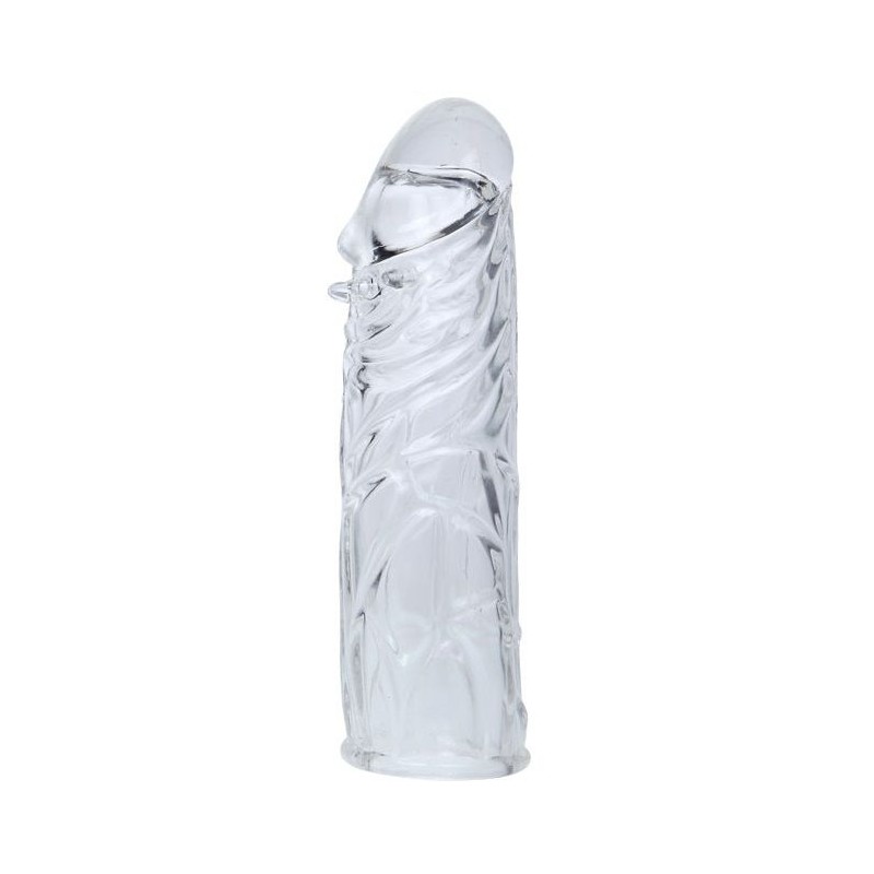 BAILE FUNDA LILA PARA EL PENE EN SILICONA ADAPTABLE 13 CM