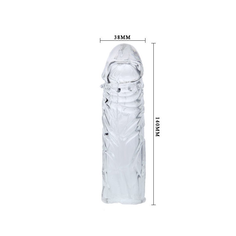 BAILE FUNDA LILA PARA EL PENE EN SILICONA ADAPTABLE 13 CM
