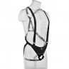 KING COCK STRAP ON CON DILDO HUECO 255 CM Y TIRANTES COLOR CARNE