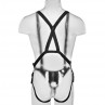 KING COCK STRAP ON CON DILDO HUECO 255 CM Y TIRANTES COLOR CARNE
