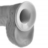 KING COCK STRAP ON CON DILDO HUECO 255 CM Y TIRANTES COLOR CARNE