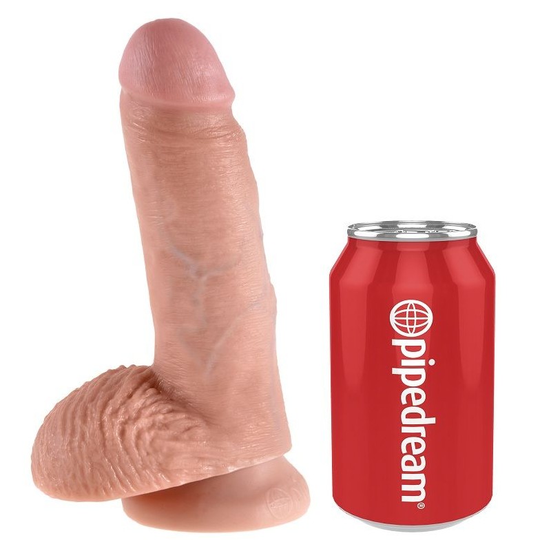 KING COCK 7 PENE REALaSTICO NATURAL 178 CM