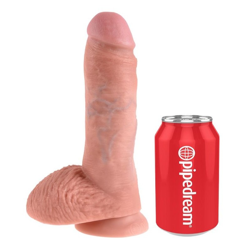 KING COCK 8 PENE REALaSTICO NATURAL 203 CM