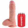 KING COCK 8 PENE REALaSTICO NATURAL 203 CM