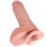 KING COCK 8 PENE REALaSTICO NATURAL 203 CM