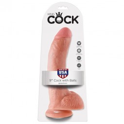 KING COCK 9 PENE REALaSTICO NATURAL 229 CM